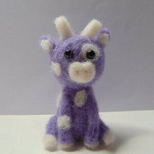 Purple and White Cow